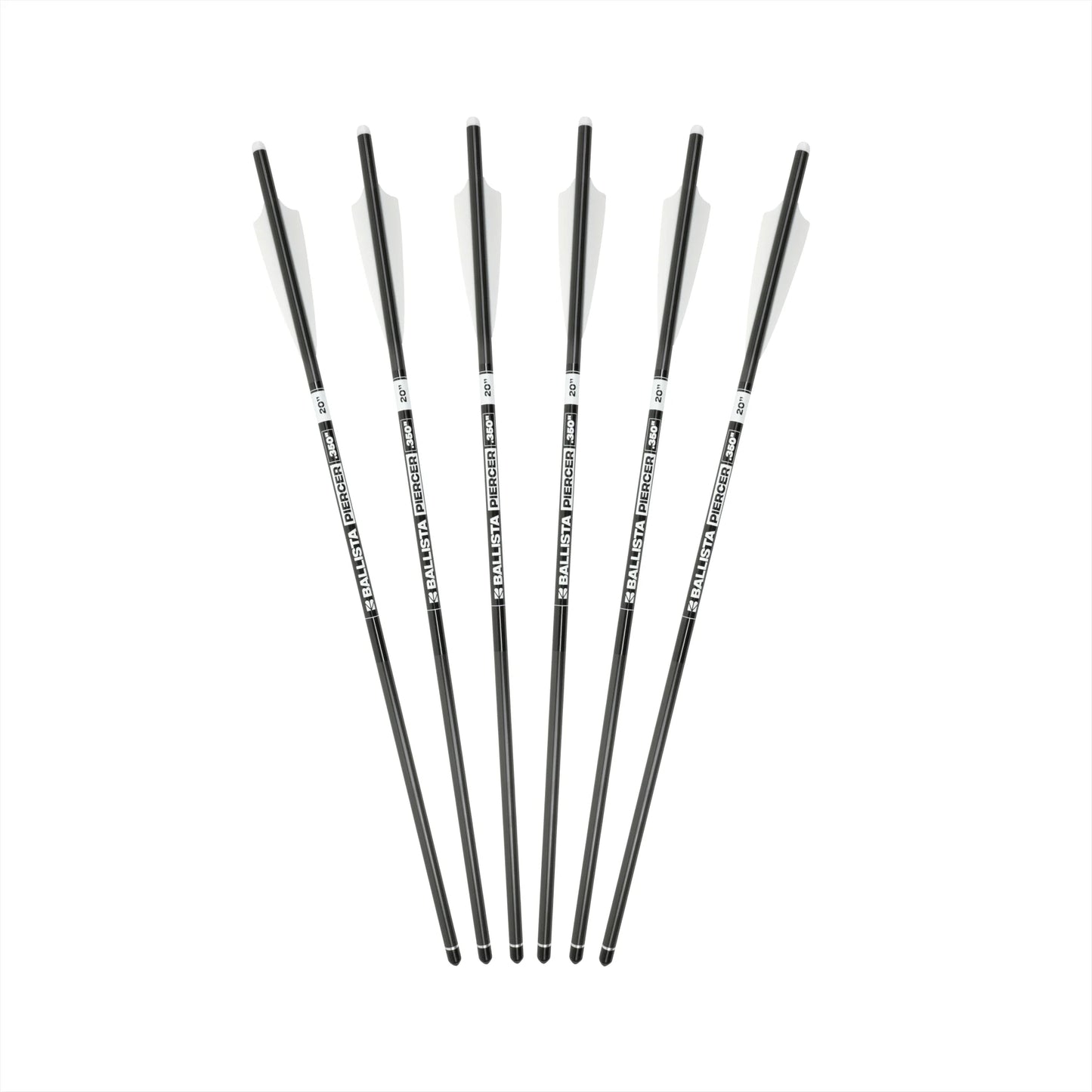 Ballista - PIERCER 2-Vanes Carbon Crossbow Bolts – Half-Moon Nock 6PKG