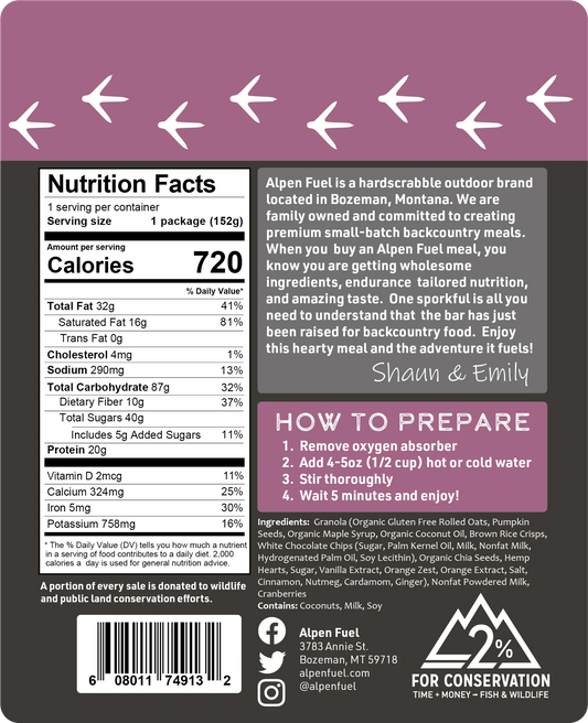 Alpen Fuel - Cranberry White Chocolate Granola