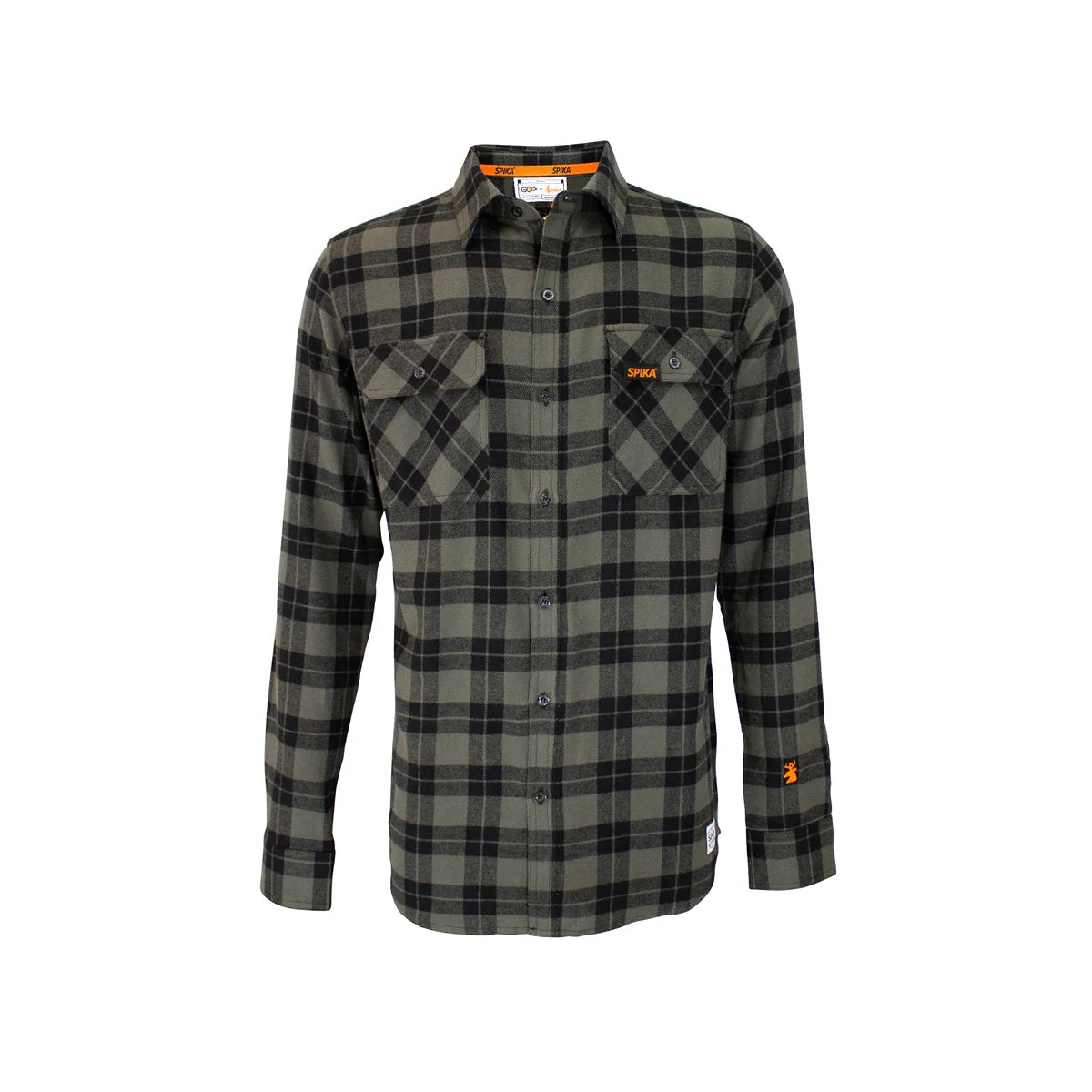 Spika - Mens - Go Casual Check Shirt - Olive