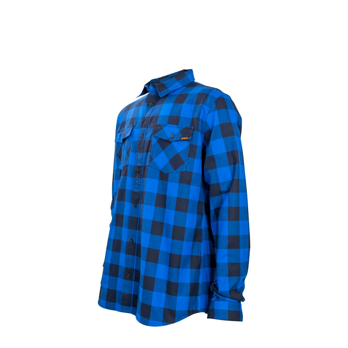 Spika - Mens - Go Casual Check Shirt - Blue