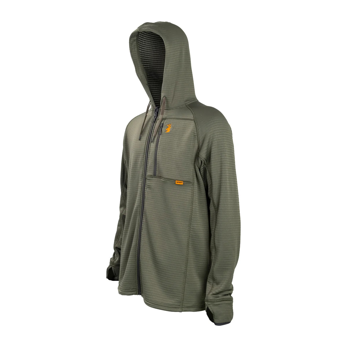 Spika - Mens - Gridfleece Hoodie - Performance Olive