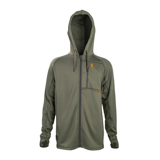 Spika - Mens - Gridfleece Hoodie - Performance Olive