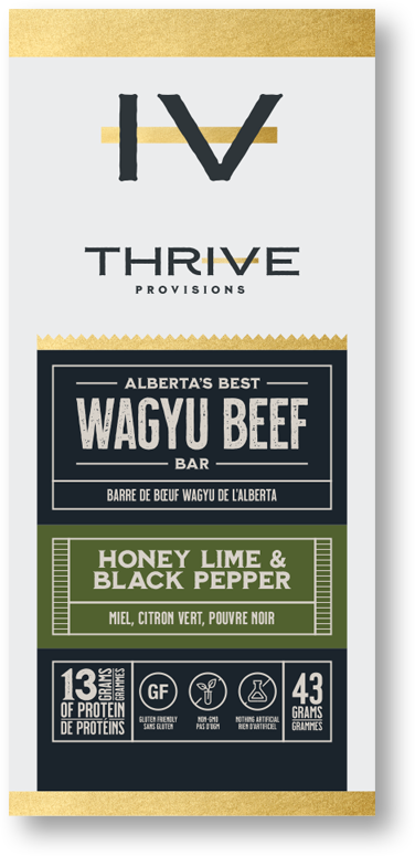 Thrive - Honey Lime and Black Pepper Beef Bar