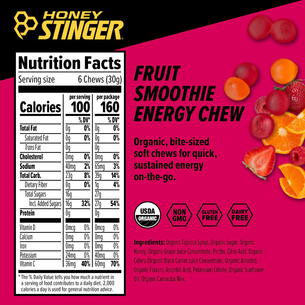 Honey Stinger - Fruit Smoothie Energy Chews