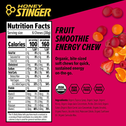 Honey Stinger - Fruit Smoothie Energy Chews