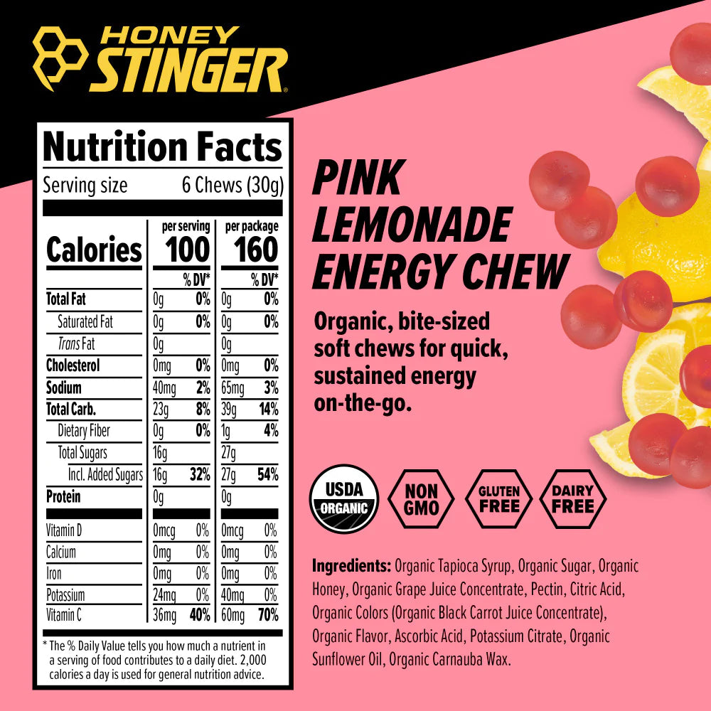 Honey Stinger - Pink Lemonade Energy Chews