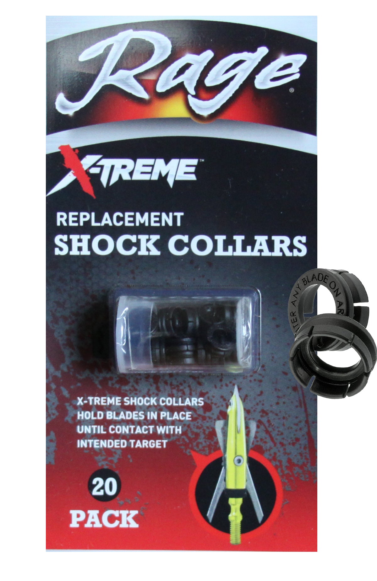 Rage - Xtreme Chisel Tip Replacement Collars 20 pck