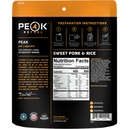 Peak refuel -Sweet Pork and Rice
