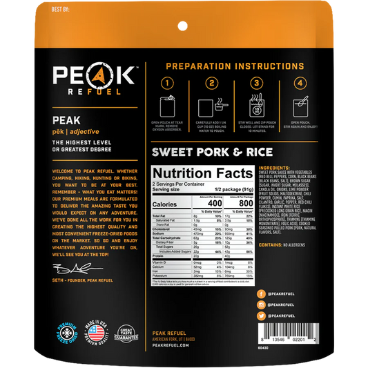 Peak refuel -Sweet Pork and Rice