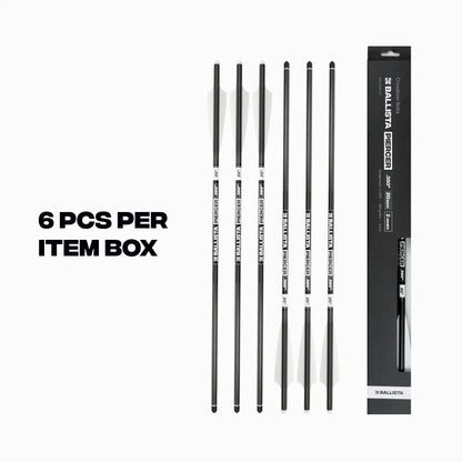 Ballista - PIERCER 2-Vanes Carbon Crossbow Bolts – Half-Moon Nock 6PKG
